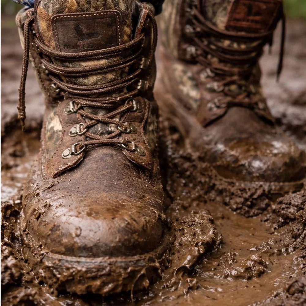 Field & Stream Mens Camo Leather Hunting Boots‎ GORE-TEX Thinsulate MFW08283 13